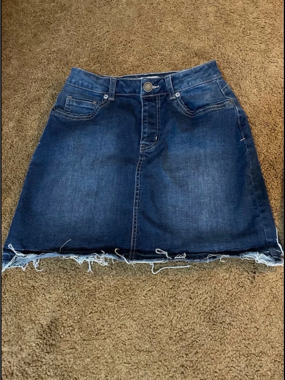 Set of 2 Copper Key Jean Mini Skirts Girls / Juniors Size Small Like New